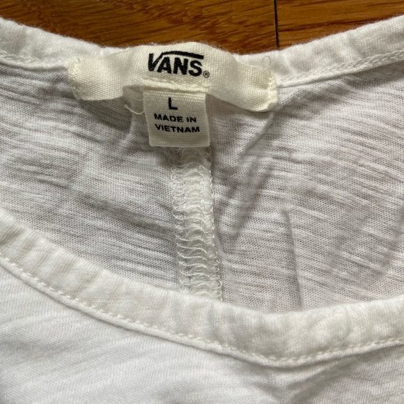 Vans White Tank with Cutout - Picture 3 of 3